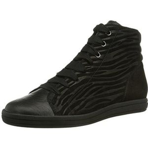 Hassia Prato hoge sneakers voor dames, breedte H, zwart 0100 zwart., 38.5 EU