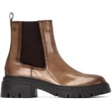 Xti - 14429701-NEGRO - Enkellaarsjes - Zwart - Plat - Ritssluiting - Casual