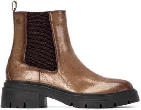 Xti - 14429701-NEGRO - Enkellaarsjes - Zwart - Plat - Ritssluiting - Casual