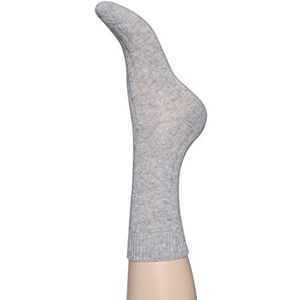 CHARNOS Dames Cashmere Rib Sok Grijs Marl-One Size Panty, Grijs Marl, Eén maat