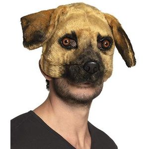 halfmasker hond unisex polyester bruin one size