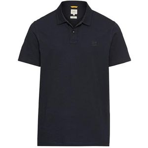 Camel Active - T-shirt - Geborduurd Logo - Slub-Look - Biologisch Katoen