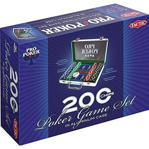 Pro Poker Case 200 Chips 11,5 gram - Geschikt voor kinderen vanaf 14 jaar - Ruimte voor dobbelstenen en speelkaarten