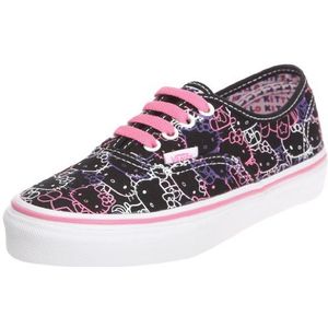 Vans Authentieke, uniseks lage sneakers voor kinderen, Hallo Kitty Zwarte Passie Bloem