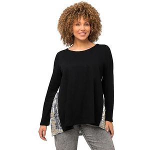 Ulla Popken - Shirt - Zwart - Lange Mouwen