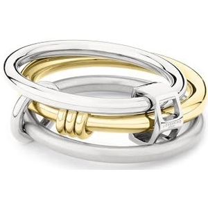 Liebeskind Berlin Dames Ring LJ-1767-R-56 van roestvrij staal in bicolor zilver/IP goud