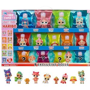 LOL Surprise Loves Mini Sweets X HARIBO Party Pack - 9 verzamelbare poppen en 45+ verrassingen - Accessoires, Limited Edition poppen en Haribo snoepthema - Voor meisjes en jongens van 3+, Niet eetbaar