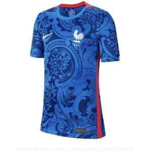 Nike FFF YDri-Fit Stad shirt met mouwen, voor heren, Hyper Cobalt/Siren Red/White, S, uniseks kinderen