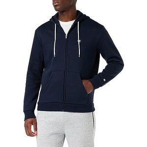 Champion Legacy Basics Powerblend Fleece Full Zip Sweatshirt met capuchon, Marineblauw, S Heren FW23, Blu Marino, S
