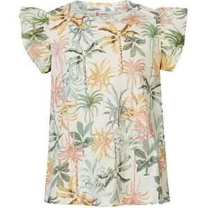 Noppies Kids Meisjes Tee Posey Short Sleeve All Over Print T-Shirt, Pristine-N021, 104, Pristine - N021, 104 cm