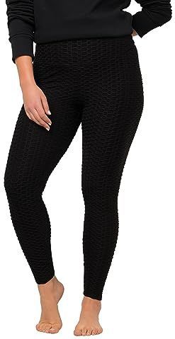 Ulla Popken - Sportlegging - Zwart - Hoge Taille - Brede Elastische Tailleband