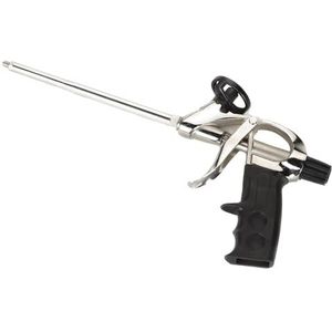 PU-schuimpistool met teflon-coating, ideaal voor het afdichten, isoleren en repareren van oppervlakken.