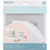 We R Memory Keepers 661357 We R Mold Press Clear Plastic Sheets 6 stuks, kunststof, wit