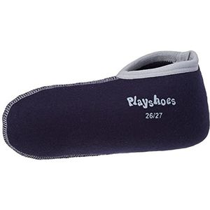 Playshoes Unisex Kids Stiefel-socken warme rubberen laarzen sokken, Navy Grijs Katoen, 28/29 EU