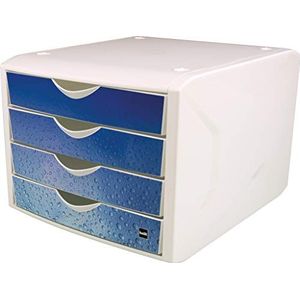 helit H6129634 - ladenbox ""the chameleon"", 4 laden, voor formaat DIN A4, koud water, 1 stuk