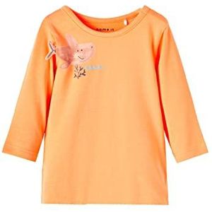 NAME IT Nbmhush Ls Top shirt met lange mouwen, Mock Oranje, 86 cm