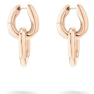 Liebeskind Berlin LJ-1678-E-31 Oorbellen van roestvrij staal, in IP roségoud, 3,1 cm, Roestvrij staal, Geen edelsteen