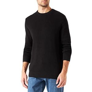 ONLY & SONS Gebreide trui voor heren, structuurgebreid, zwart, XL