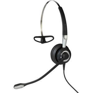 Jabra BIZ 2400 II Headset Bedraad Neckband, oorhaak, Hoofdband Kantoor/callcenter Zwart, Zilver
