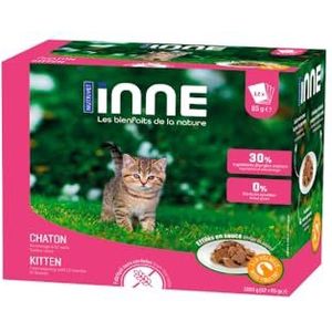 NUTRIVET - INNE Kat – zak versheid – kitten – gevogelte – 12 x 85 g