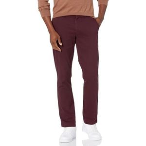 Amazon Essentials Standaard Slim-Fit Casual Stretch voor heren,Bourgondy,42W / 34L