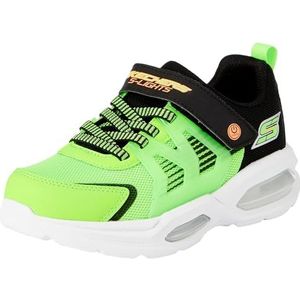 Skechers Jongens Trainers, Lime Synthetisch/Textiel/Zwart & Oranje Tri, 9.5 UK, Lime Synthetisch Textiel Zwart Oranje Tri, 27 EU