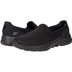 Skechers Go Walk 6-Big Splash Sneakers voor dames, zwart, 7.5 Wide