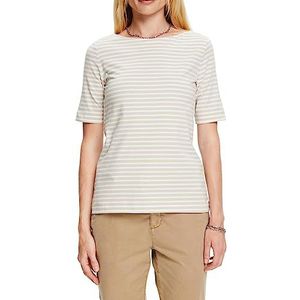 ESPRIT Dames 993EE1K311 T-shirt, 262/LIGHT Taupe 3, M, 262/Light Taupe 3, M