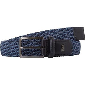 BRAX Haka Gürtel gevlochten elastische riem voor heren, marineblauw, 85