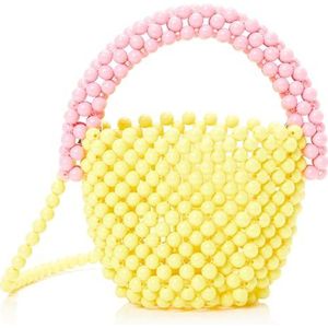 myMo at night Dames handtas tas clutch, geel, roze, meerkleurig, Eén Maat