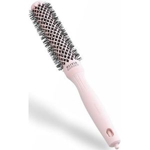 Olivia Garden Expert Blowout Speed – Pastelroze - 25 - Keramische ronde borstel met extra lange barrel voor 25% snellere blowouts