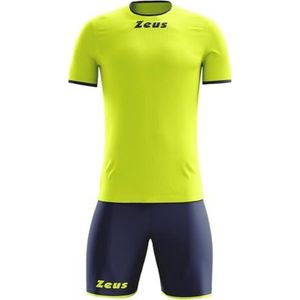 Zeus Kit Voetbal Sticker Man Vrouw T-shirt Shorts Voetbal Vijfzijdig Kampioenschap Fluorescerend Geel