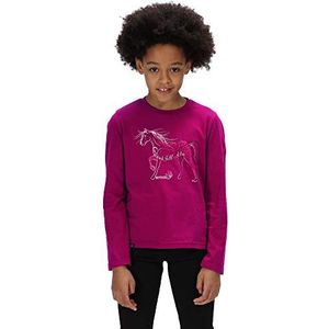 Regatta Kinder 'Wendell' Katoen Grafische Print T-shirt met lange mouwen polos/vesten