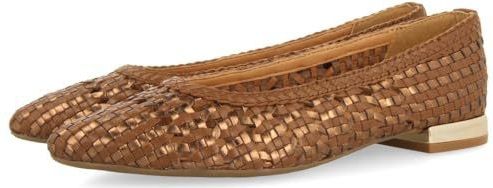 Gioseppo - Blenheim - Ballerina's - Leerkleur - Leren - Handgemaakt Vlechtwerk