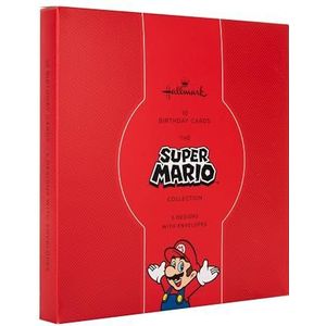 Hallmark Verjaardagskaarten, multipack verjaardagskaarten, Nintendo, Super Mario Bros, Mario, Luigi, Princess Peach, Toad, Bowser, Gaming, 10 stuks, 5 ontwerpen met enveloppen