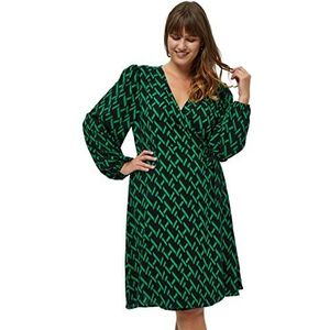 Peppercorn Lou Wrap Jurk Curve | Groene Jurken Voor Vrouwen UK | Lente Damesjurken | Maat 20