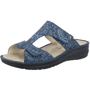 Berkemann Vida Pantoffels voor dames, blauw bloemen, 40 EU, blauwe bloemen, 40 EU