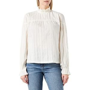 Mustang Elisa blouse met franjes voor dames, Fluister Wit 2013, 40