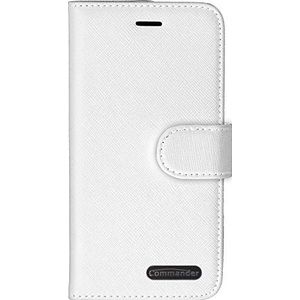 COMMANDER Book Case ELITE Cross White voor Samsung Galaxy A71