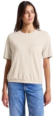 Street One - T-shirt - Casual - Zwart - Viscosemix