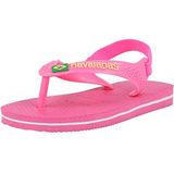 Havaianas Unisex Baby Brasil Logo Ii Teenslip, ROZE FLUX, 6C, Roze Flux