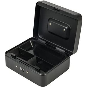 Silverline 732370 Petite Cash Box met 3-cijferig combinatieslot, zwart