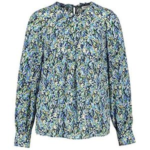 Gerry Weber Dames 160001-31400 blouse, blauw/groen print, 46, Blauw/groene opdruk, 46
