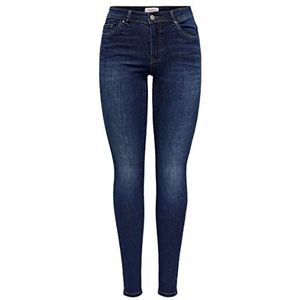 ONLY Jeans dames Onlwauw Mid Sk Dnm Bj581 Noos , donkerblauw (dark blue denim) , S / 32L