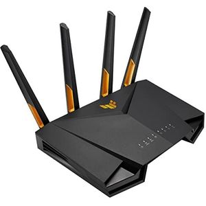 ASUS TUF Gaming AX4200 Dual Band WiFi 6 Extendable Gaming Router, 2.5G Port, Gaming Port, 4G / 5G Router vervanger, AiProtection Pro netwerkbeveiliging, Instant Guard, VPN, AiMesh ondersteuning
