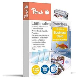 Peach PP525-08 Lamineerfolie Business Card, 60 x 90 mm, 125 mic, 100 stuks