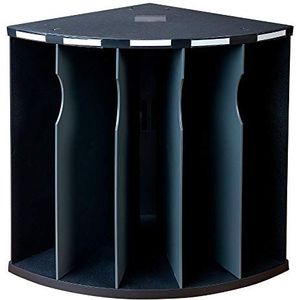Exacompta - ref. 393714D - Set van 3 The Corner ECOBlack Ergonomische sorteerders met 5 vakken - Afmetingen: 360 x 295 x 60 mm - kleur zwart/muisgrijs