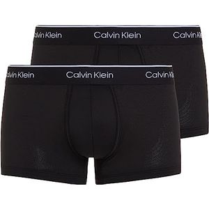 Calvin Klein Heren 2 Pack Trunks - Moderne katoenen Trunks, Zwart (zwart/zwart), XL