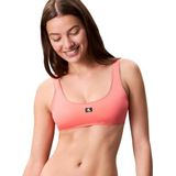 Calvin Klein - Koraal Bralette Badkleding - Dames - Rood - Nylon