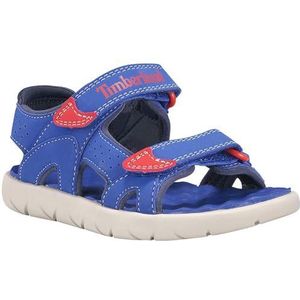 Timberland Perkins Row Sandalen met 2 riempjes voor kinderen, Blauw Nebulas Blue Fsj, 24 EU